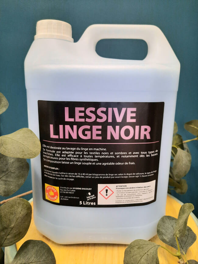 Lessive linge noir - Hygiène discount